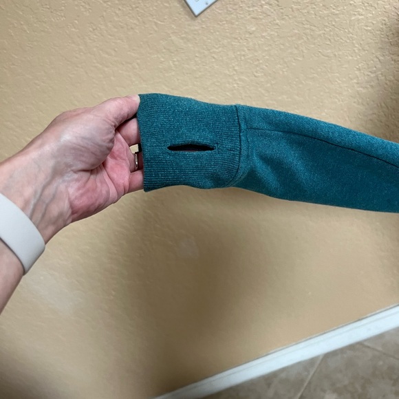 Lululemon Scuba Zip Up Hoodie Jacket in Heathered Teal size 8 - Picture 6 of 11